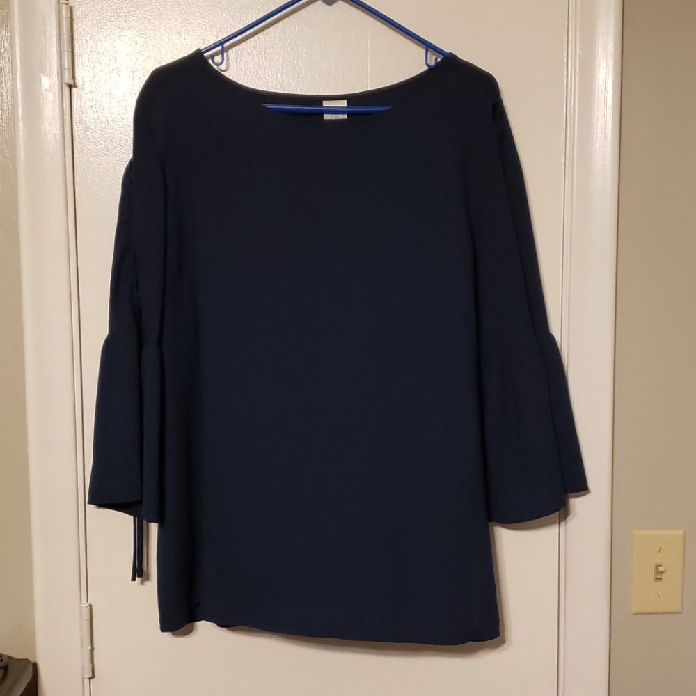 Time and tru navy dress blouse